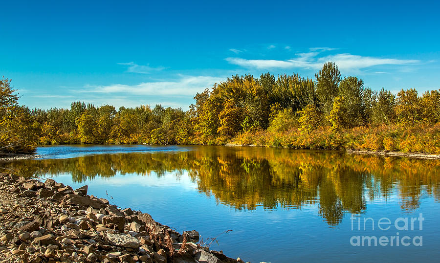 Fall Along the Payette River Photograph by Robert Bales