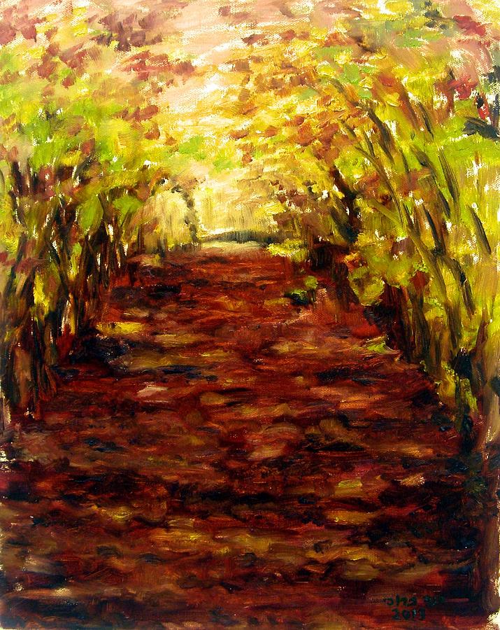 Fall Painting by Amatzia Baruchi