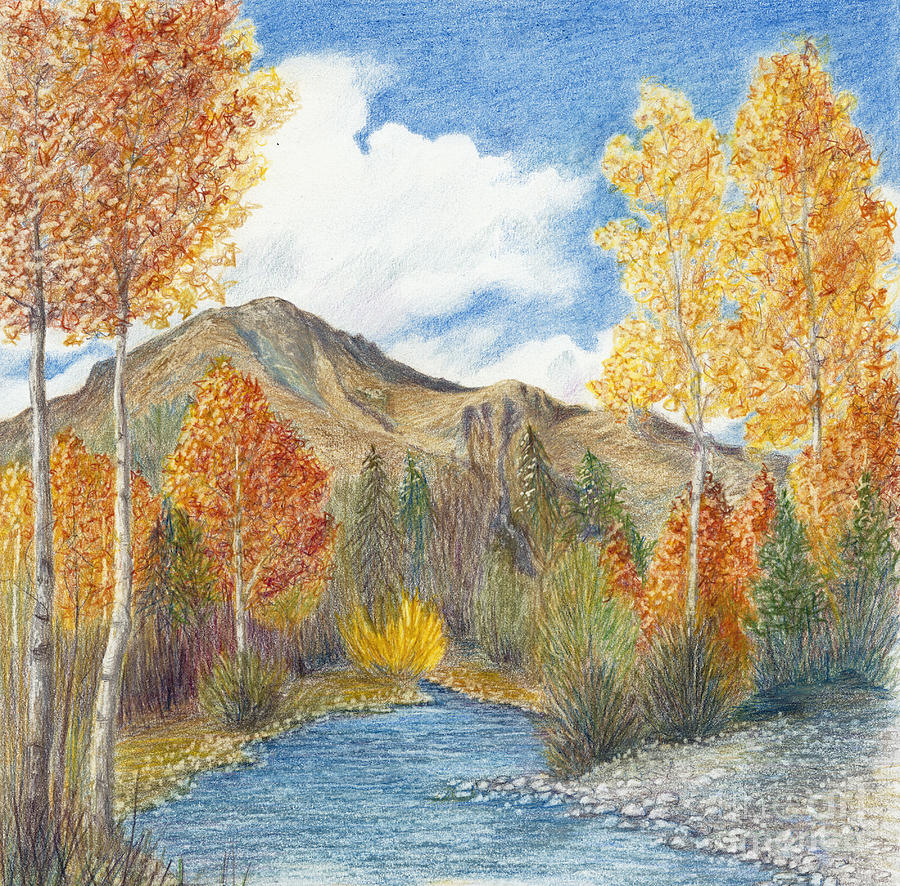 Fall Aspens Painting by Phyllis Howard
