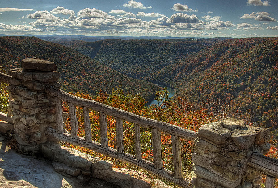 Fall at Coopers Rock Photograph by Michael Kirk