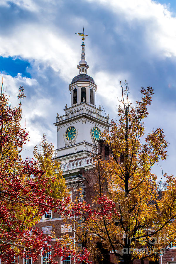 Fall at Independence Hall Photograph by Nick Zelinsky Jr