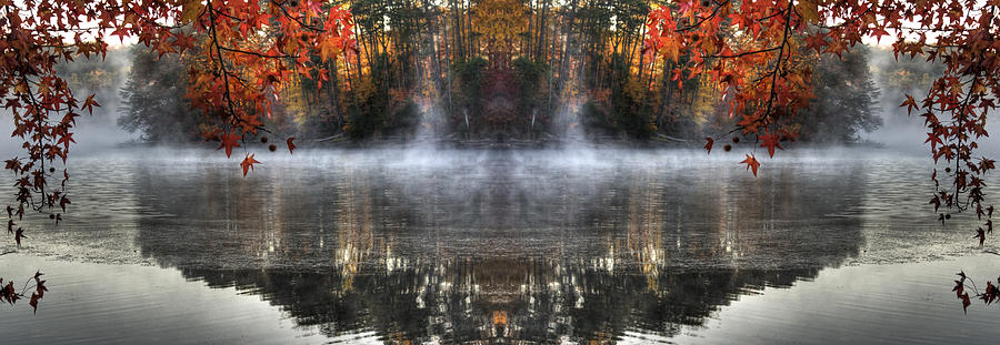 Fall at Lake Soddy Photograph by Rebecca Hiatt
