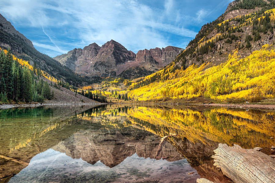 Fall At Maroon Bells Photograph By John Bielick - Fine Art America