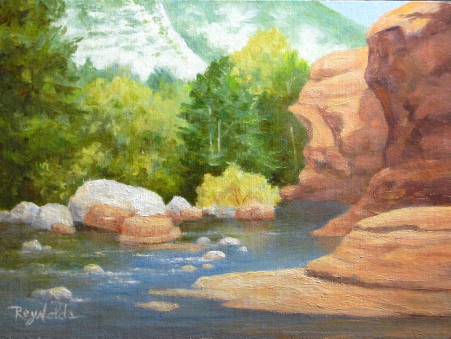 Fall At Slide Rock Sedona by Carol Reynolds Fall At Slide Rock Sedona by Carol Reynolds