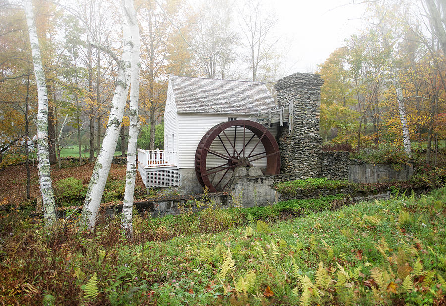Fall at the Dorset Grist Mill Photograph by Gordon Ripley