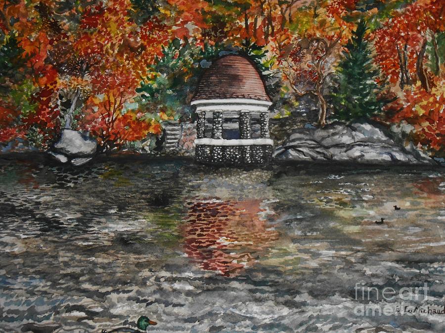 Fall Painting - Fall at the Park by Emily Michaud