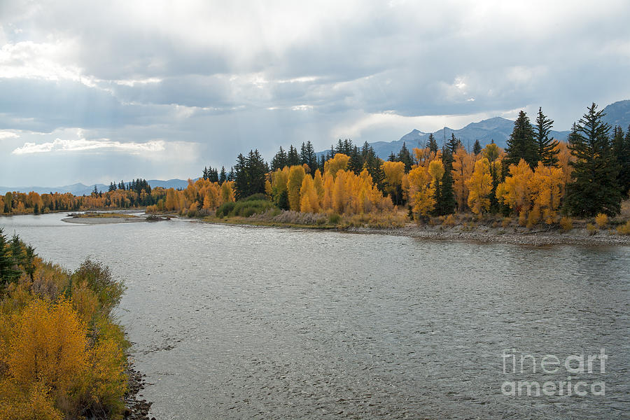 Fall at the Snake River Grand Teton National Park Photograph by Fred Stearns