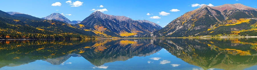 Fall at Twin Lakes Colorado Photograph by Carol Milisen