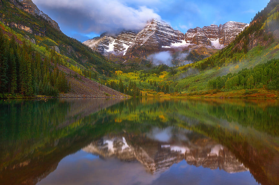 Mountain Photograph - Fall Begins by Darren White