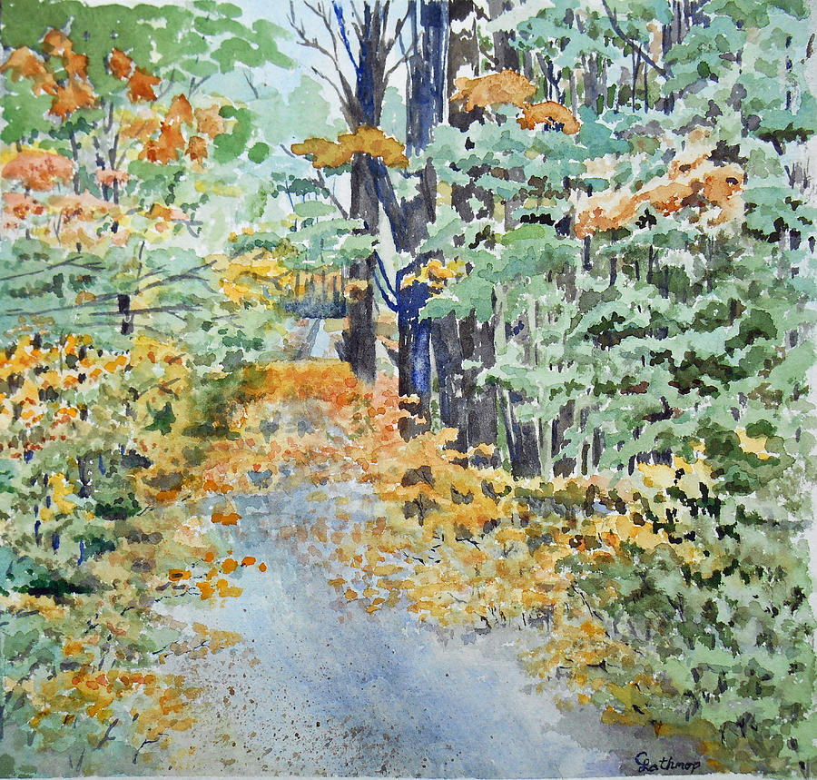 Fall Painting by Christine Lathrop