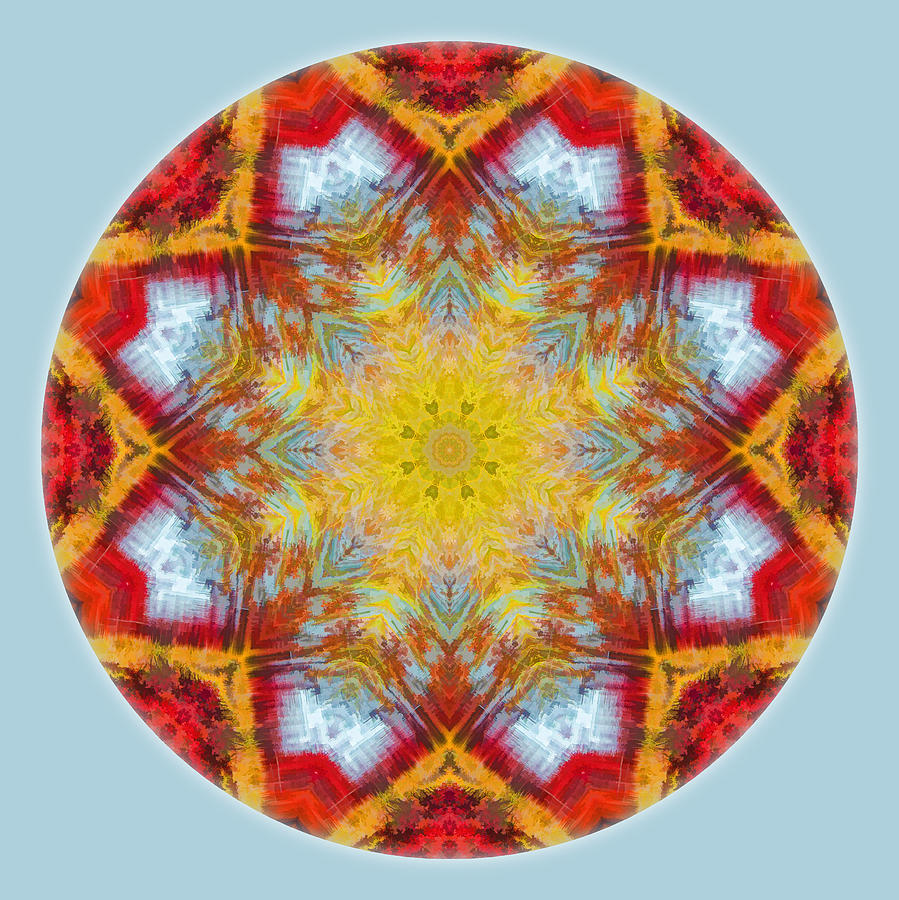 Fall Colors Mandala 1 Photograph by Beth Sawickie