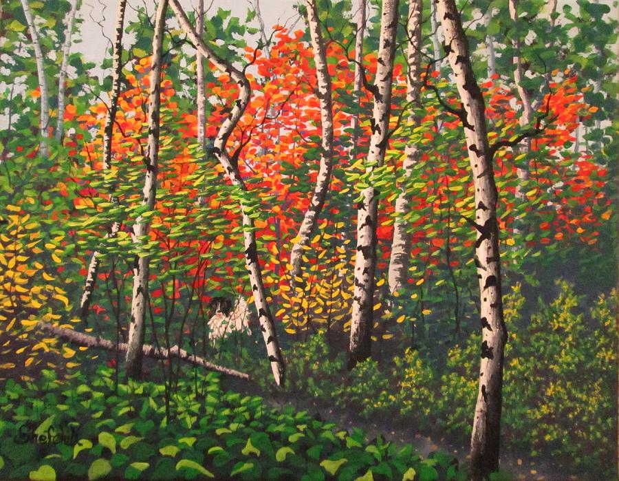 Fall Painting - Fall Colors 4 by Dan Shefchik