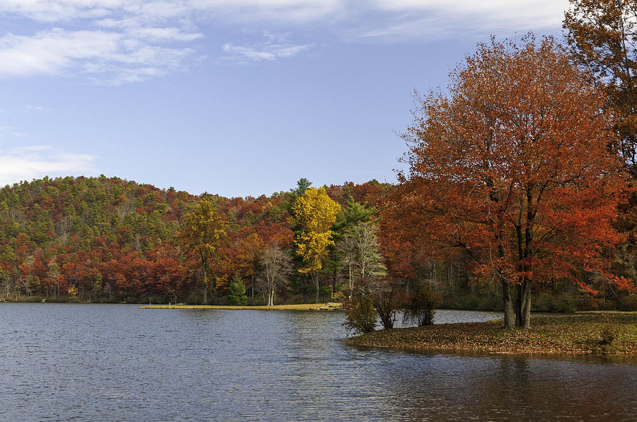 Fall Colors at Sherando Lake Photograph by Lynn Bauer
