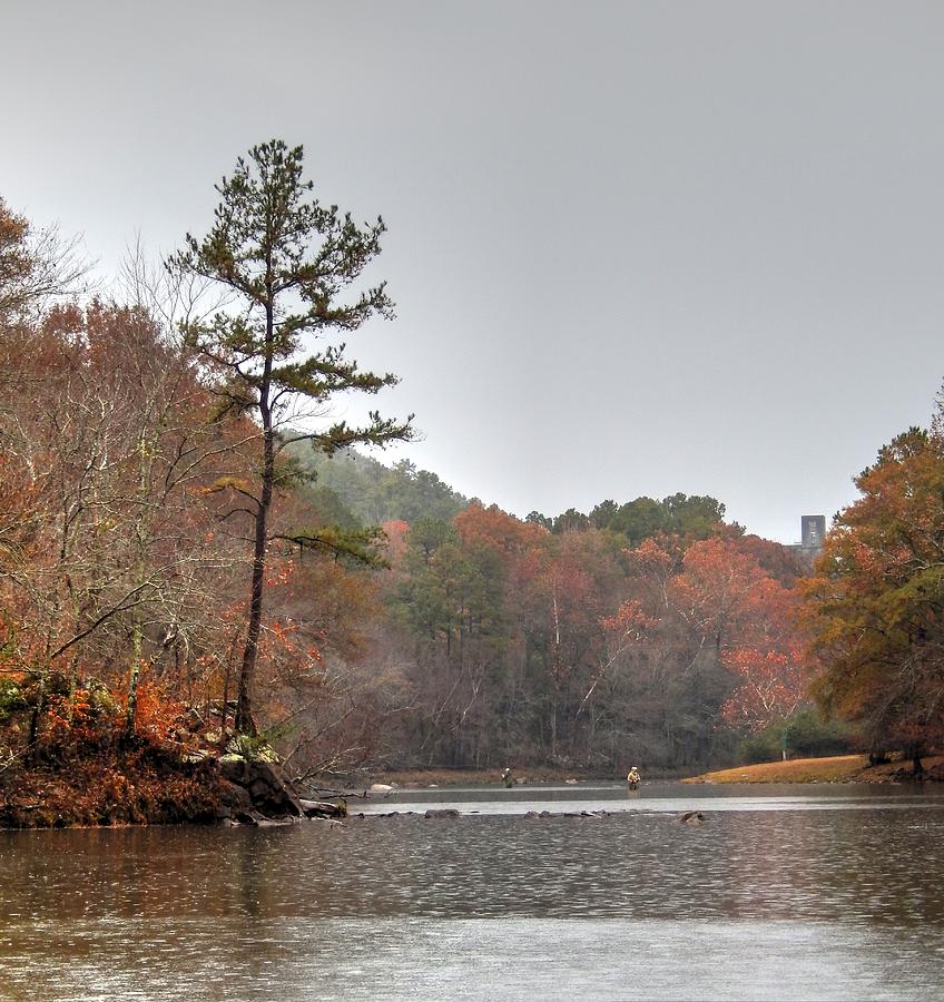 Fall Photograph - Fall Colors Fly Fishing The Little Mo by Phil And Karen Rispin