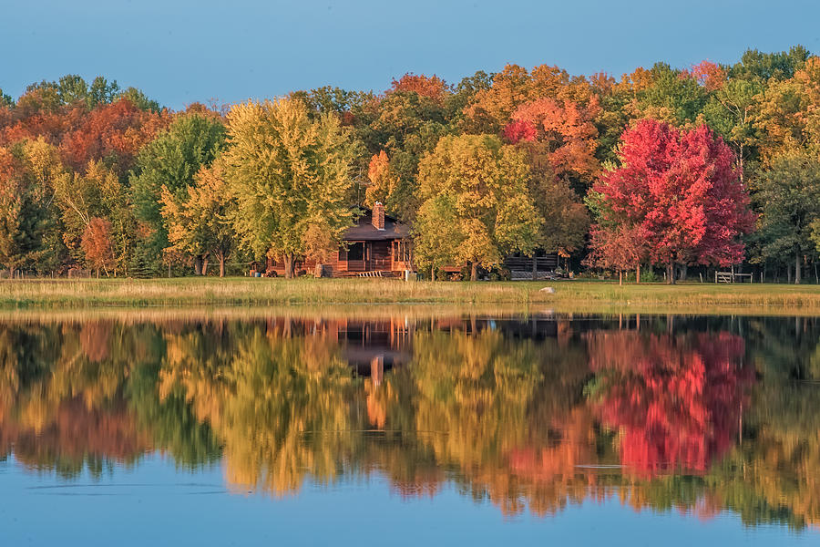 Fall Colors in Cabin Country Photograph by Paul Freidlund