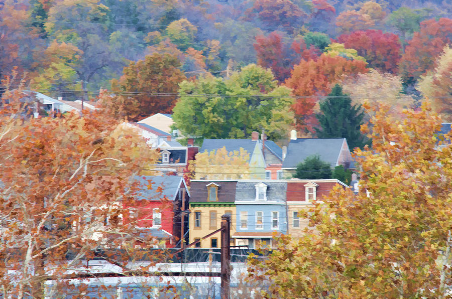 Fall Colors in Columbia Pennsylvania Photograph by Beth Sawickie