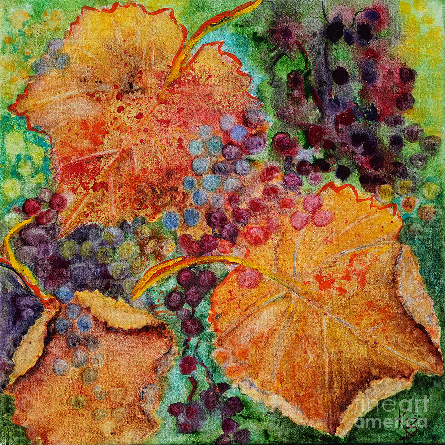 Fall Colors Painting by Karen Fleschler