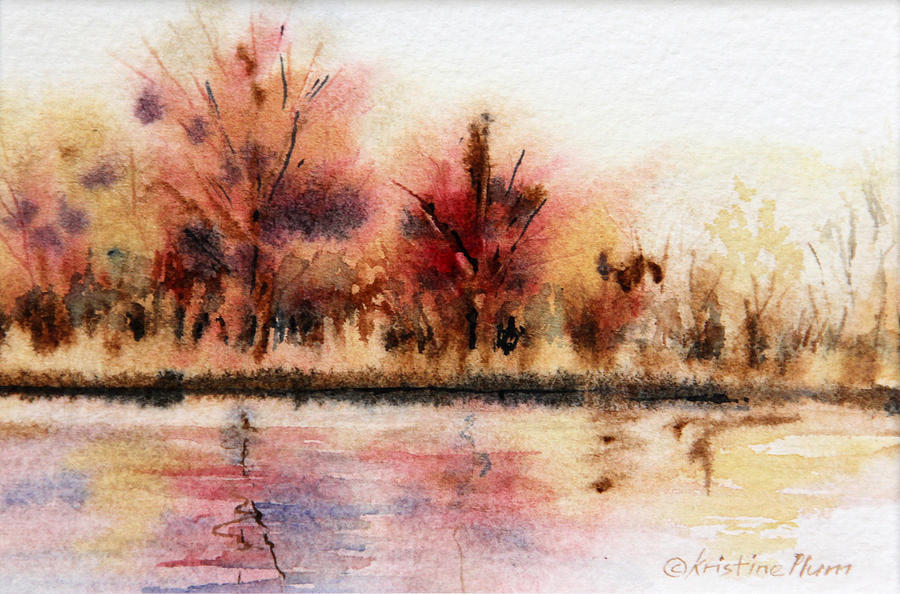 Fall Landscape Painting - Fall Colors by Kristine Plum