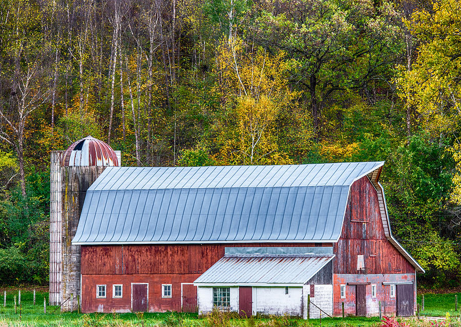 Fall Colors On The Farm Photograph by Paul Freidlund