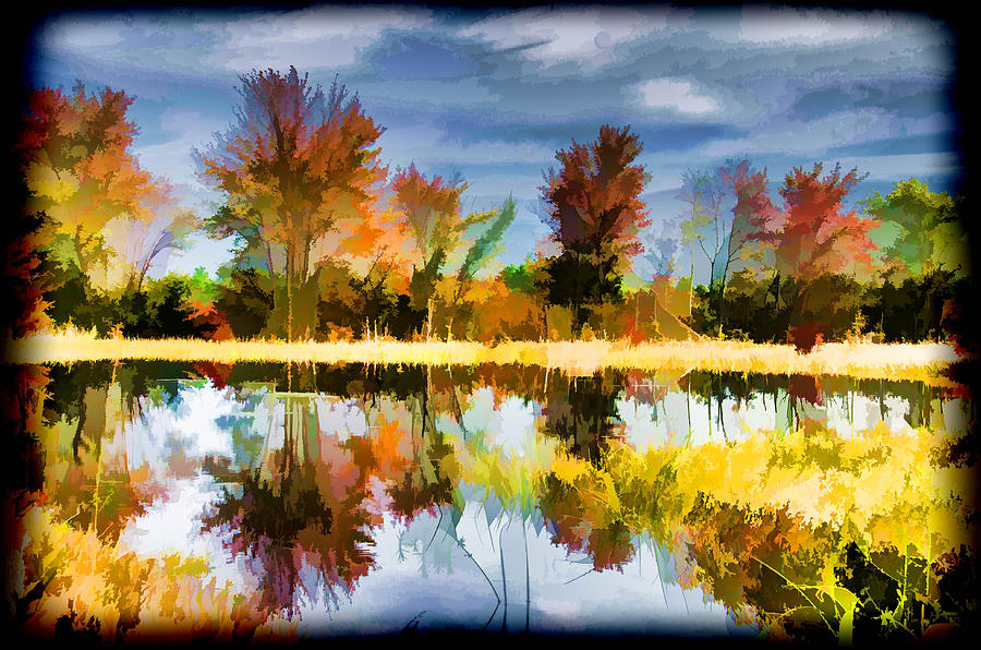 Fall Colors Reflection Photograph by Beth Venner