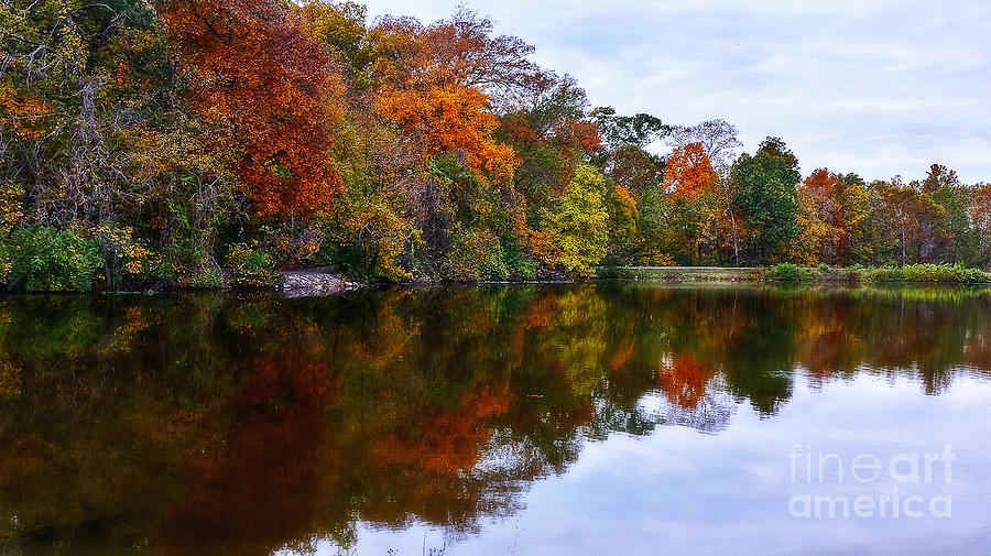 Fall Colors with Reflections Photograph by Peggy Franz