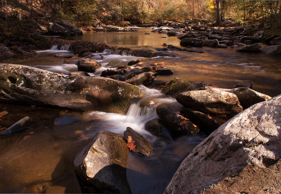 Fall Creek Photograph by Rebecca Hiatt