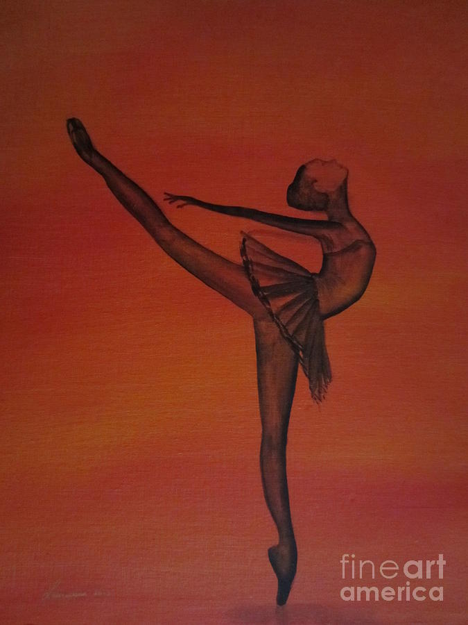 Sunset Painting - Fall Dancer 1 by Laurianna Taylor
