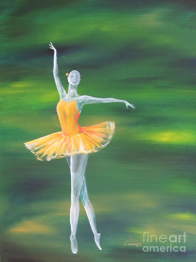 Fall Dancer 3 Painting by Laurianna Taylor