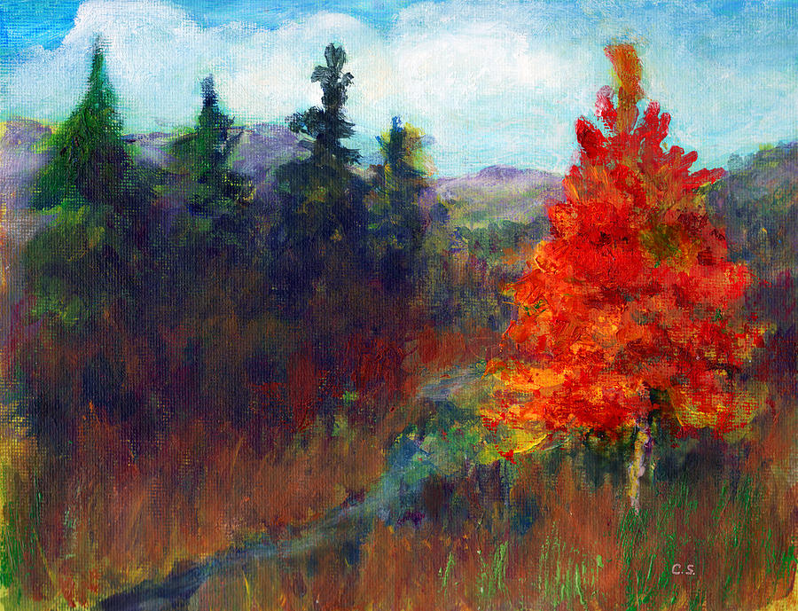 Fall Day Painting by C Sitton