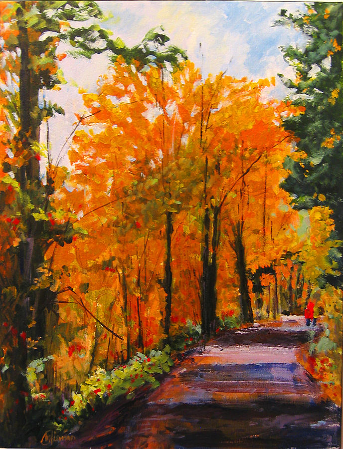 Landscape Painting - Fall Delight by Michael Tieman