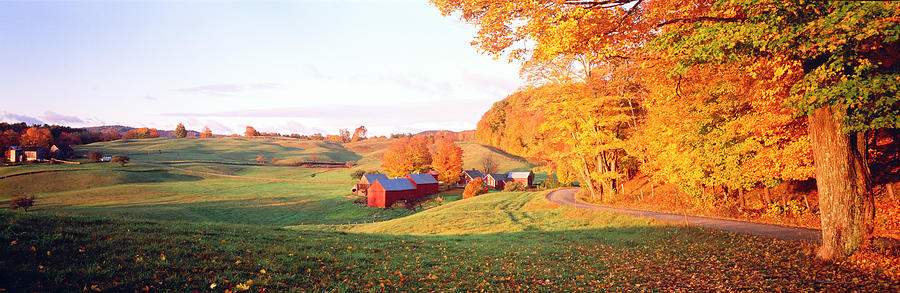 Fall Farm Vt Usa Photograph by Panoramic Images