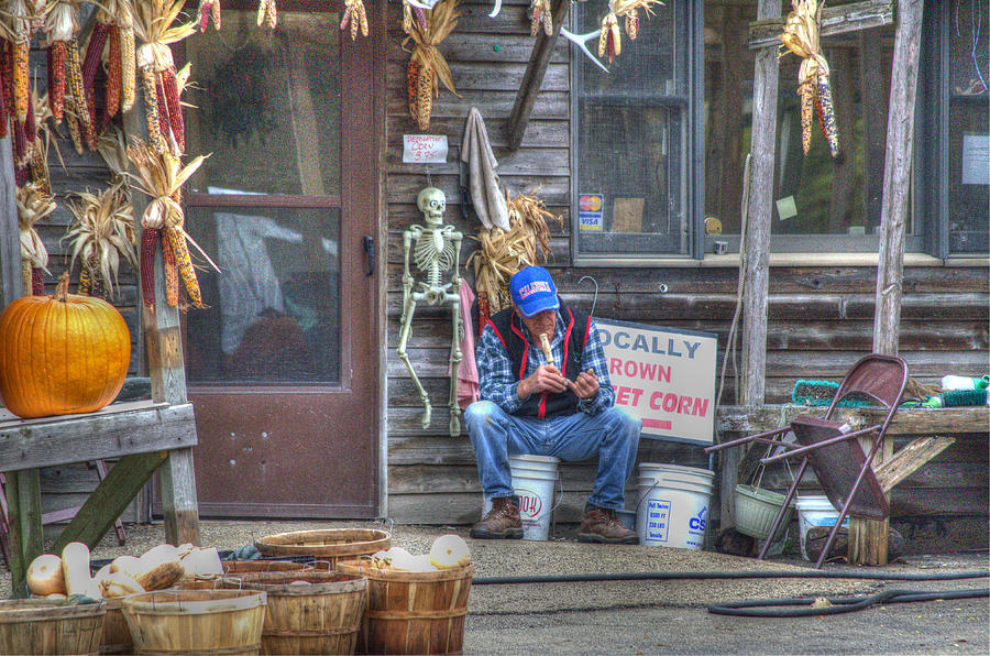 Fall Farmers Market Photograph by Jim Shackett