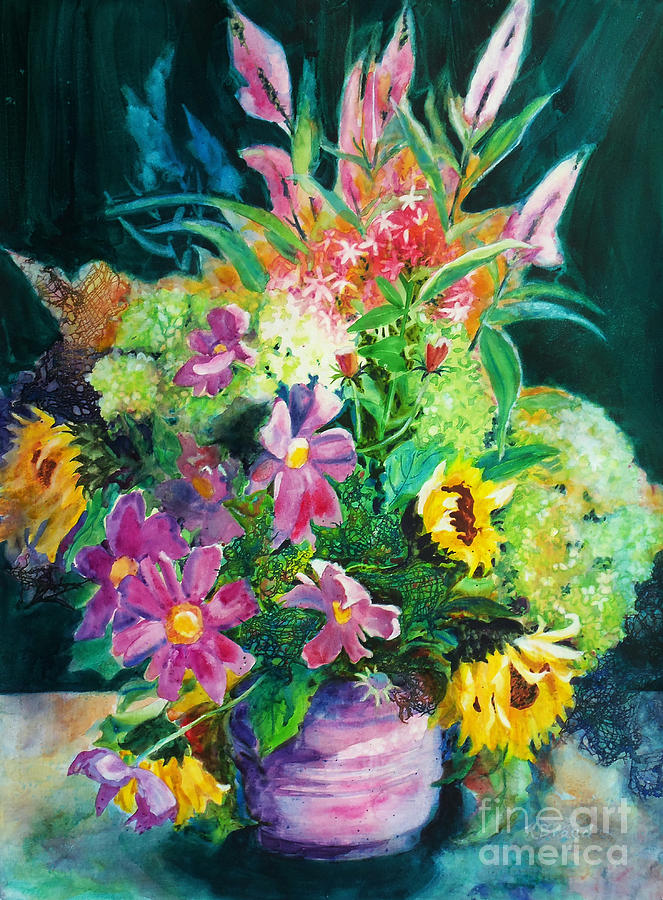 Fall Floral Sweetness Painting by Kathy Braud