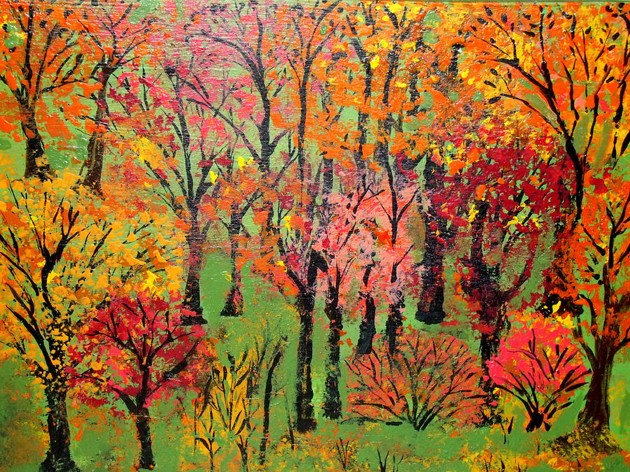 Fall Painting - Fall Foliage 3 by Daniel Nadeau