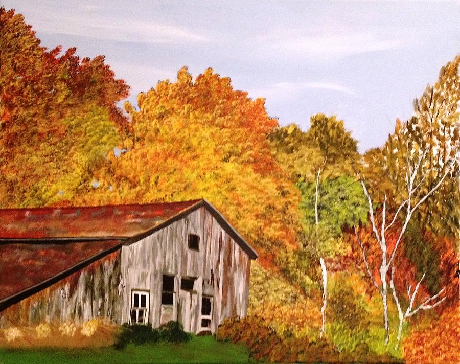 Fall Foliage Painting by Bonnie Boerger - Fine Art America