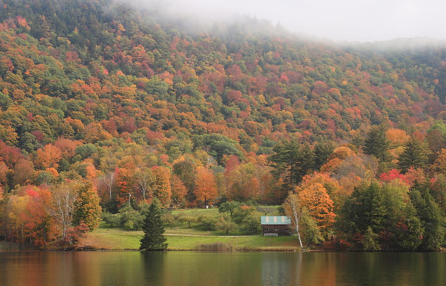Fall Foliage Green Mountains Vermont Route 100 Photograph by John Burk
