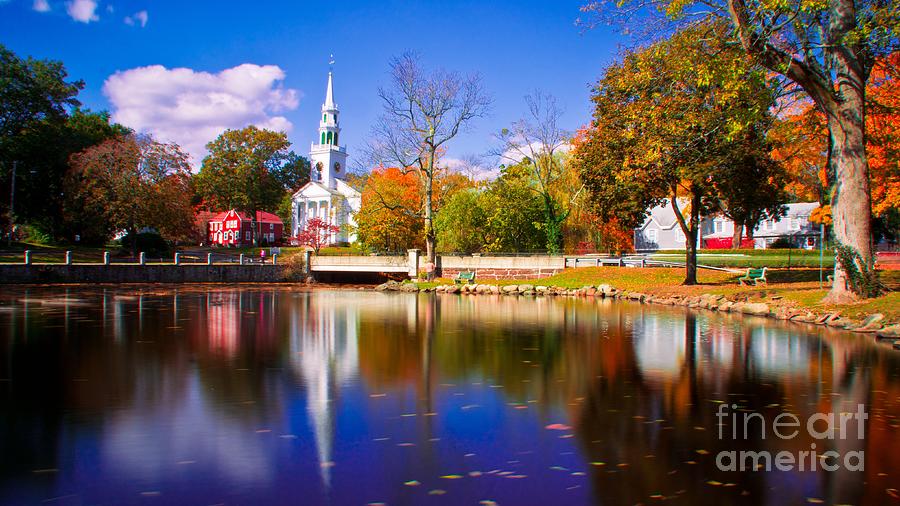 Fall Foliage in Milford. Photograph by New England Photography