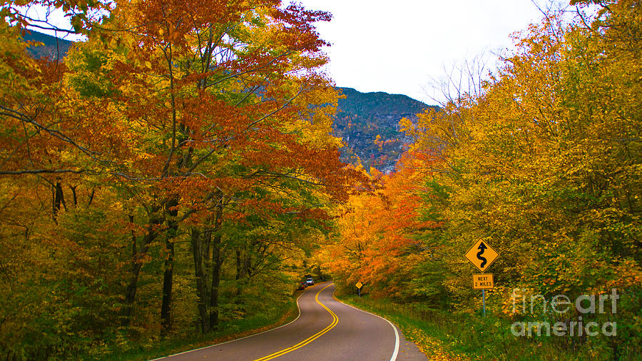 Fall Foliage in Smugglers Notch. Photograph by New England Photography
