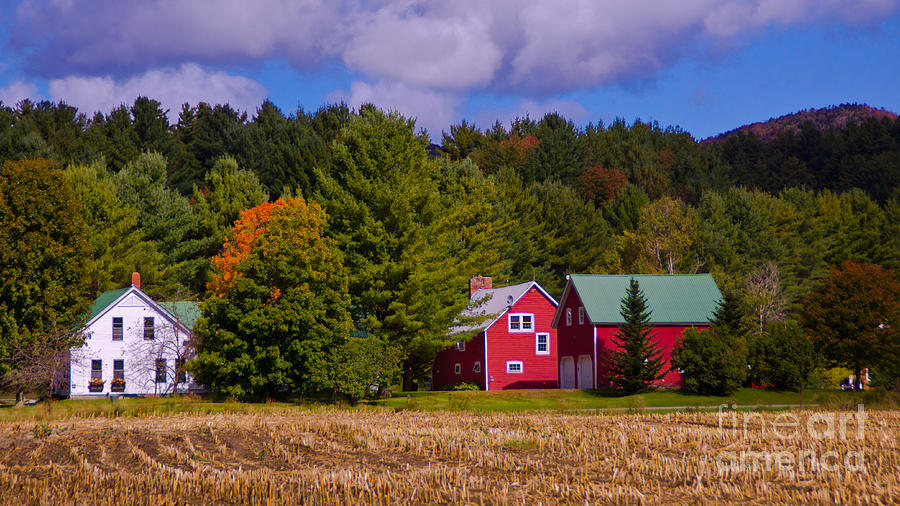Fall Foliage in Stowe Vermont Photograph by New England Photography