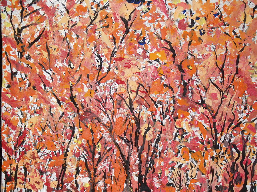 Abstract Painting - Fall Foliage Part 2 by Daniel Nadeau