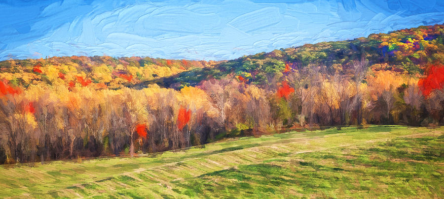 Fall Foliage Sussex County New Jersey Painted   Photograph by Rich Franco