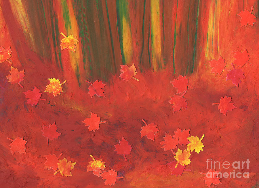 Fall Forest Floor by jrr Pastel by First Star Art