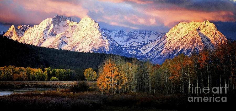 Fall Glory in the Tetons Photograph by Deby Dixon