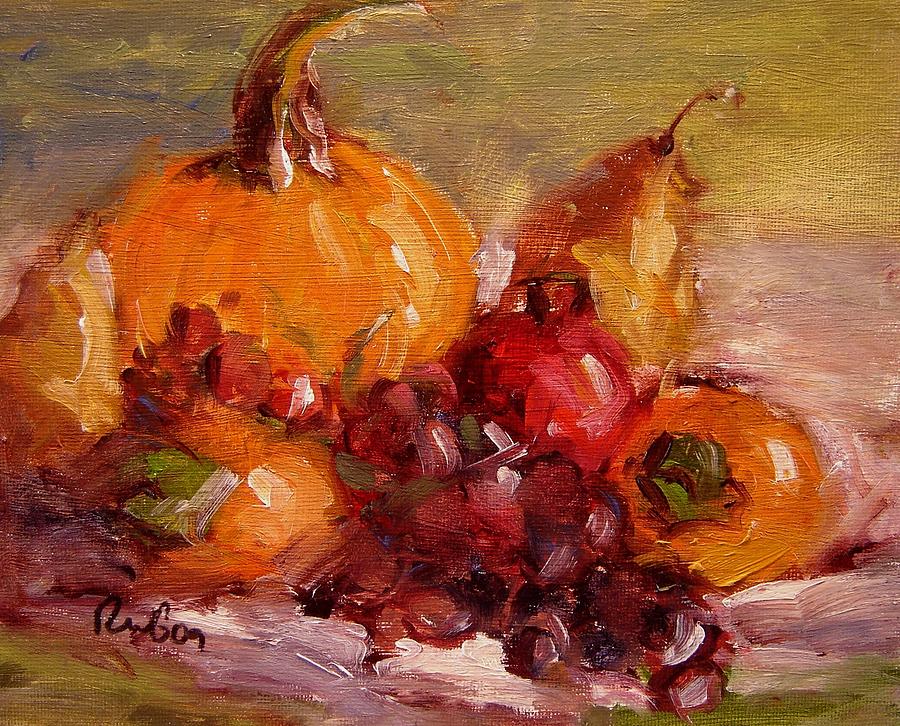 Fall Painting - Fall harvest by R W Goetting