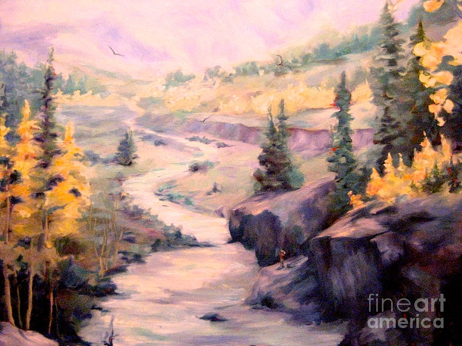 Fall In Colorado Painting by Gretchen Allen