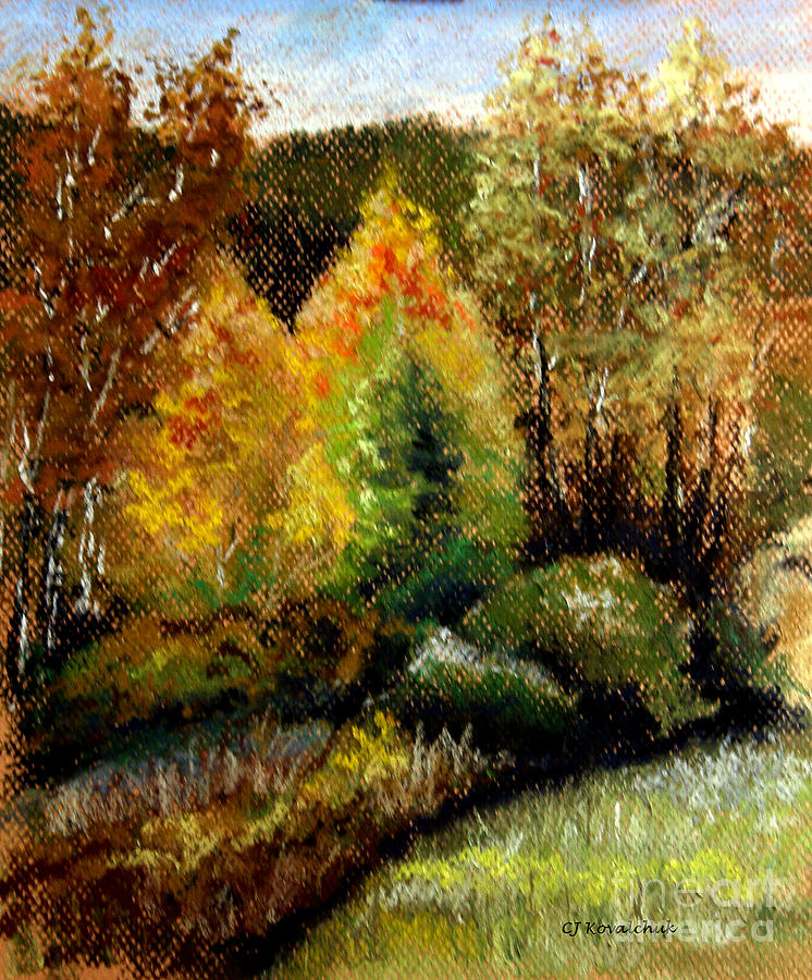 Fall in Dover Pastel by Carol Kovalchuk