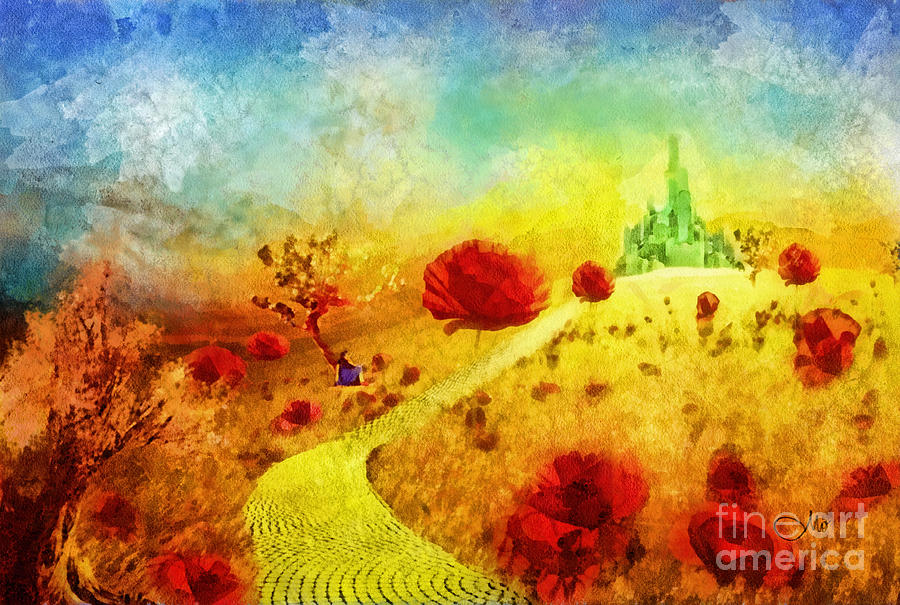 Fall in Oz Painting by Mo T