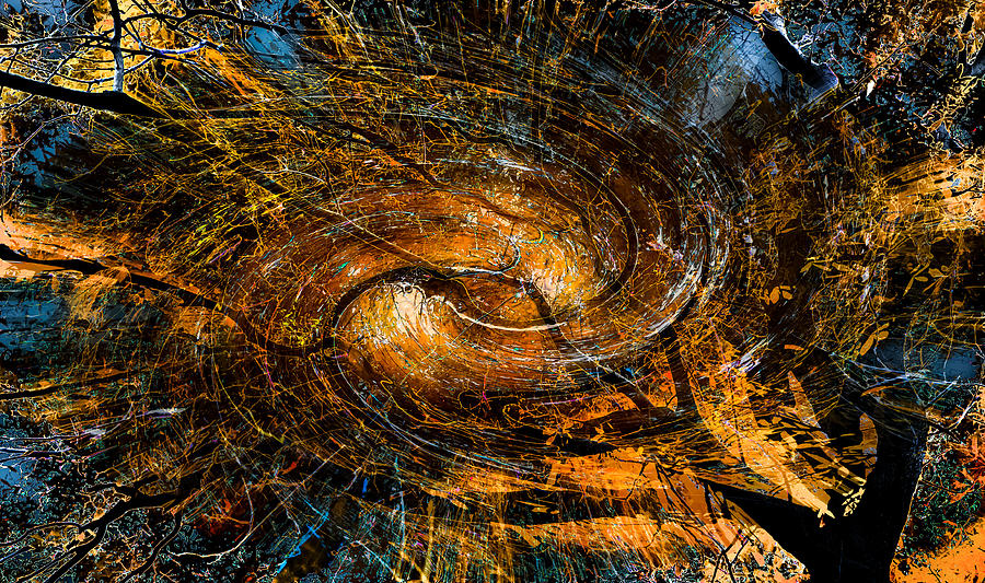 Fall In The Abstract Vortex Dimension Photograph by Michael Arend