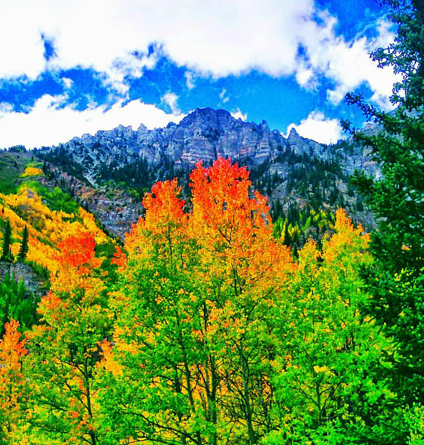 Colorado Rockies in the Fall - good Giclee Print