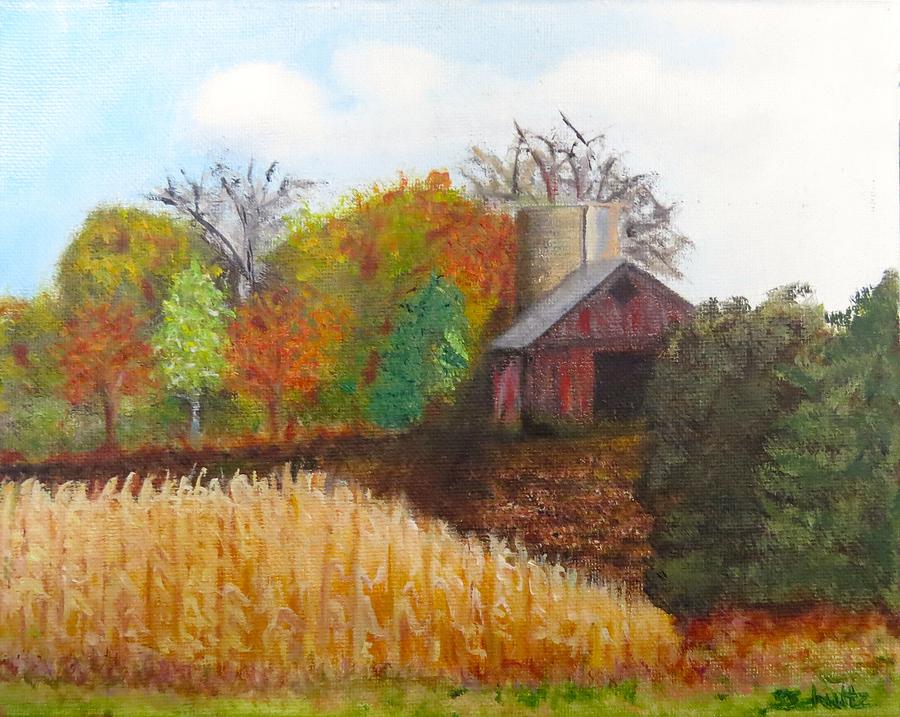 Fall in Wisconsin Painting by Sharon Schultz